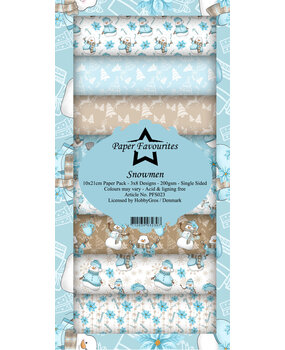 Paper Favourites Snowmen Slim Paper Pack (PFS023) (OUTLET)