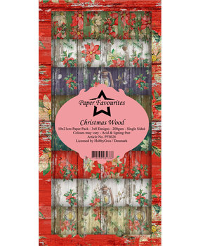 Paper Favourites Christmas Wood Slim Paper Pack (PFS026) (OUTLET)