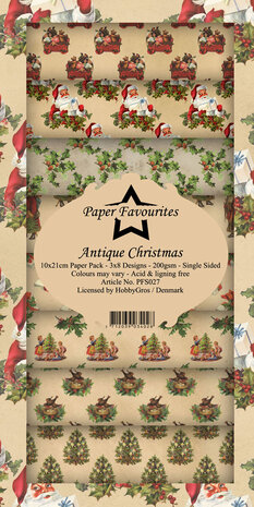 Paper Favourites Antique Christmas Slim Paper Pack (PFS027) (OUTLET)