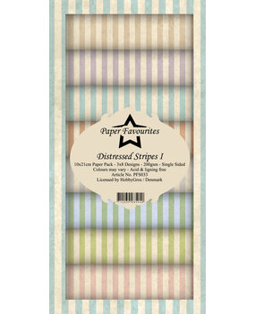 Paper Favourites Distressed Stripes I Slim Paper Pack (PFS033) (OUTLET)
