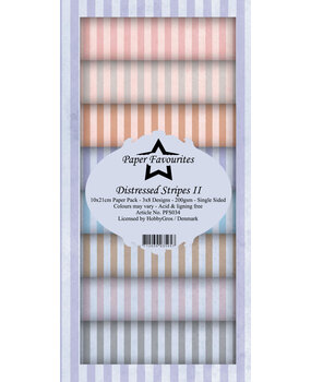 Paper Favourites Distressed Stripes II Slim Paper Pack (PFS034) (OUTLET)