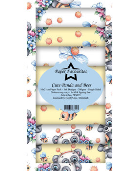 Paper Favourites Cute Panda and Bees Slim Paper Pack (PFS035) (OUTLET)
