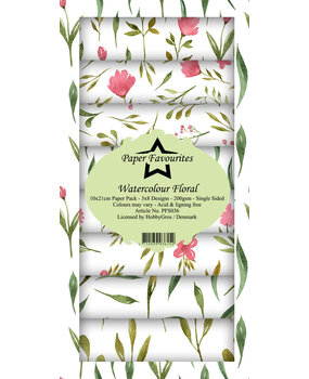 Paper Favourites Watercolour Floral Slim Paper Pack (PFS036) (OUTLET)