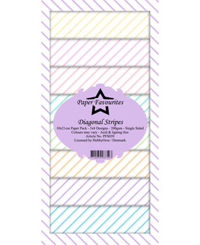 Paper Favourites Diagonal Stripes Slim Paper Pack (PFS039) (OUTLET)