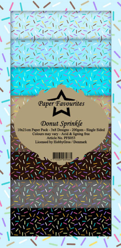 Paper Favourites Donut Sprinkle Slim Paper Pack (PFS053) (OUTLET)