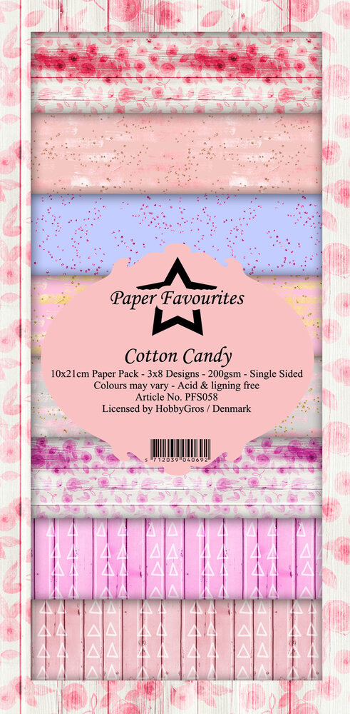 Paper Favourites Cotton Candy Slim Paper Pack (PFS058) (OUTLET)