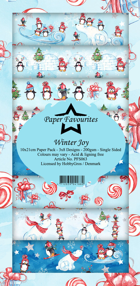Paper Favourites Winter Joy Slim Paper Pack (PFS063) (OUTLET)