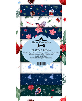 Paper Favourites Bullfinch Winter Slim Paper Pack (PFS065) (OUTLET)