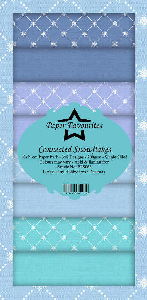 Paper Favourites Connected Snowflakes Slim Paper Pack (PFS066) (OUTLET)