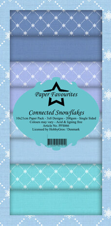 Paper Favourites Connected Snowflakes Slim Paper Pack (PFS066) (OUTLET)