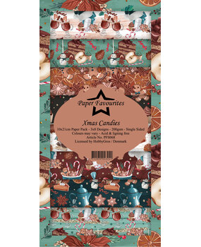Paper Favourites Xmas Candies Slim Paper Pack (PFS068) (OUTLET)