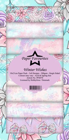Paper Favourites Winter Wishes Slim Paper Pack (PFS070) (OUTLET)