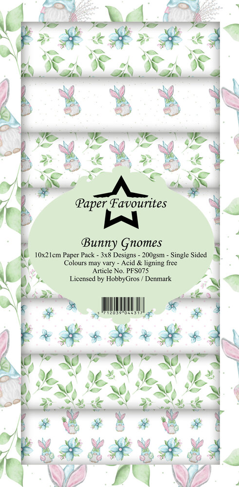 Paper Favourites Bunny Gnomes Slim Paper Pack (PFS075) (OUTLET)