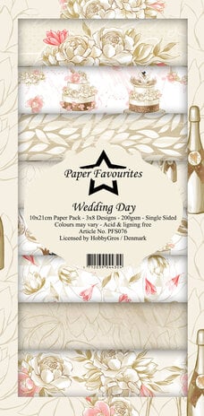 Paper Favourites Wedding Day Slim Paper Pack (PFS076) (OUTLET)