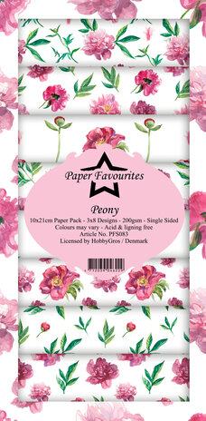Paper Favourites Peony Slim Paper Pack (PFS083) (OUTLET)