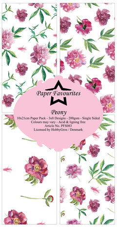 Paper Favourites Peony Slim Paper Pack (PFS083) (OUTLET)