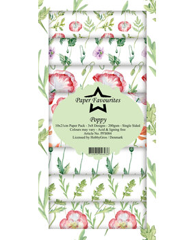 Paper Favourites Poppy Slim Paper Pack (PFS084) (OUTLET)