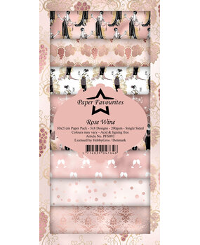Paper Favourites Rose Wine Slim Paper Pack (PFS093) (OUTLET)