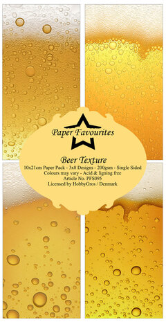 Paper Favourites Beer Texture Slim Paper Pack (PFS095) (OUTLET)