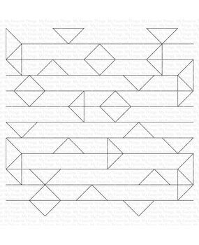 My Favorite Things Abstract Triangle Background Rubber Stamps (BG-141) (OUTLET)