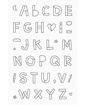My Favorite Things Hip Hip Yay Alphabet Clear Stamps (MSTN-003) (OUTLET)