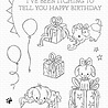 My Favorite Things Itching to Tell You Happy Birthday Clear Stamps (RAM-028) (OUTLET) My Favorite Things Itching to Tell You Happy Birthday Clear Stamps (RAM-028) (OUTLET)