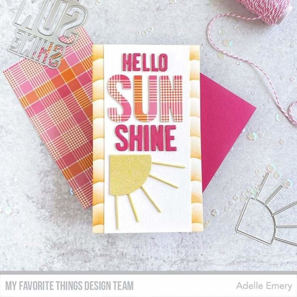 My Favorite Things Summer Waves Stencil (ST-159) (OUTLET)