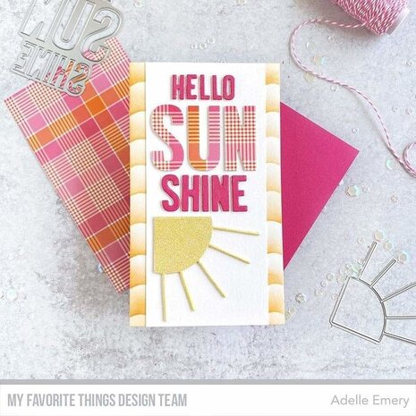 My Favorite Things Summer Waves Stencil (ST-159) (OUTLET)