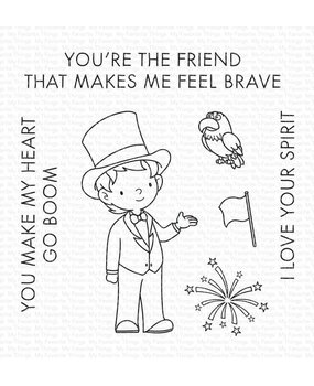 My Favorite Things You Make My Heart Go Boom Clear Stamps (YUZU-006) (OUTLET)