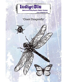 IndigoBlu Giant Dragonfly A6 Rubber Stamps (IND0417) (OUTLET) IndigoBlu Giant Dragonfly A6 Rubber Stamps (IND0417) (OUTLET)