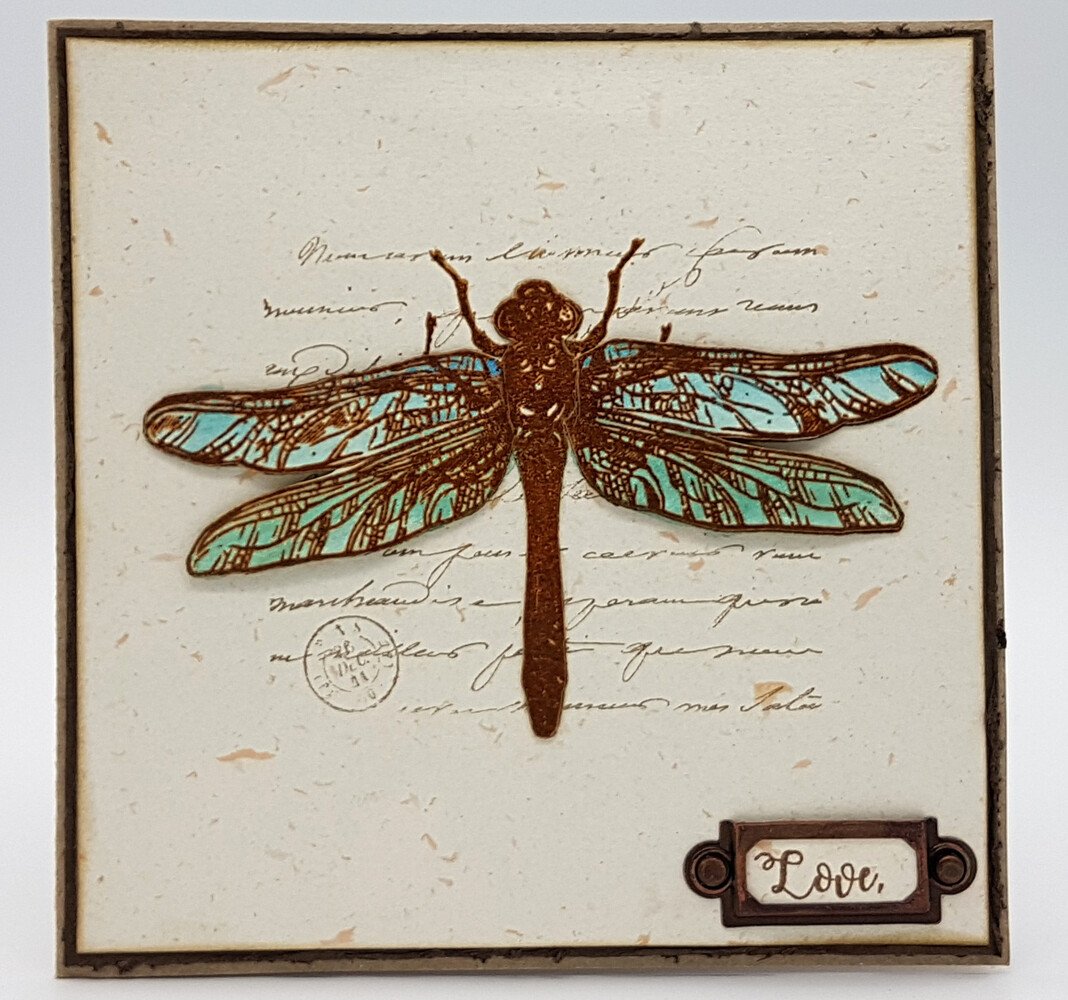 IndigoBlu Giant Dragonfly A6 Rubber Stamps (IND0417) (OUTLET)