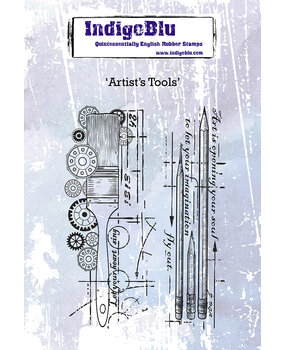 IndigoBlu Artist's Tools A6 Rubber Stamps (IND0442) (OUTLET) IndigoBlu Artist's Tools A6 Rubber Stamps (IND0442) (OUTLET)