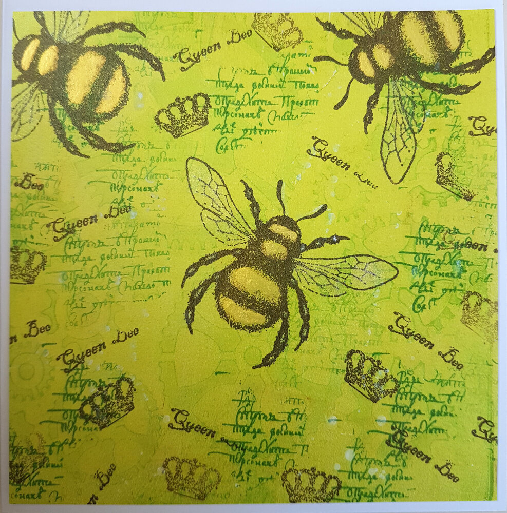 IndigoBlu Giant Bee A6 Rubber Stamp (IND0528) (OUTLET)
