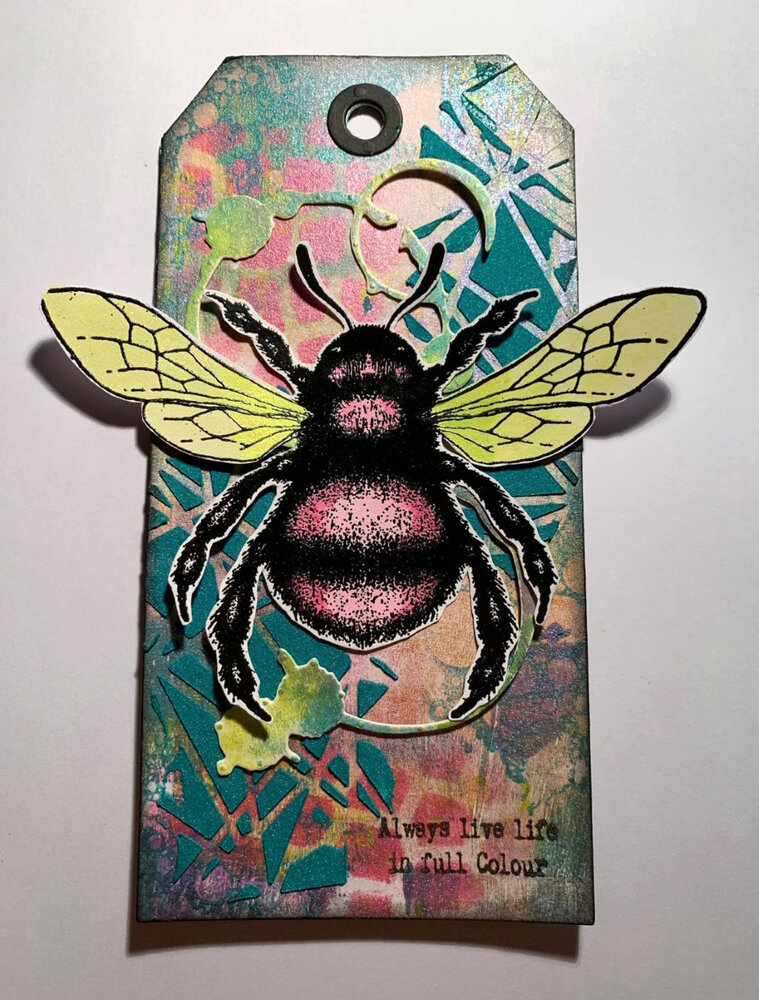 IndigoBlu Giant Bee A6 Rubber Stamp (IND0528) (OUTLET)