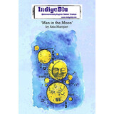 IndigoBlu Man in the Moon by Asia A6 Rubber Stamps (IND0758) (OUTLET)