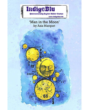 IndigoBlu Man in the Moon by Asia A6 Rubber Stamps (IND0758) (OUTLET) IndigoBlu Man in the Moon by Asia A6 Rubber Stamps (IND0758) (OUTLET)