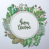 IndigoBlu Foliage Wreath A5 Rubber Stamps (IND0812) (OUTLET)