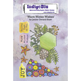 IndigoBlu Warm Winter Wishes A6 Rubber Stamps (IND0815) (OUTLET)