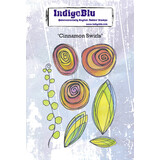 IndigoBlu Cinnamon Swirls A6 Rubber Stamps (IND0816) (OUTLET)