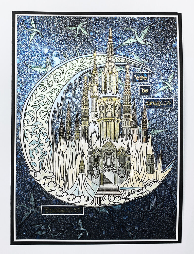 IndigoBlu Enchanted Castle A5 Rubber Stamps (IND0850) (OUTLET)