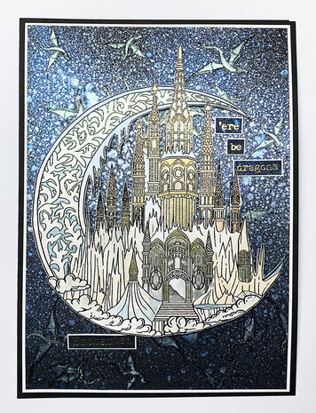IndigoBlu Enchanted Castle A5 Rubber Stamps (IND0850) (OUTLET)