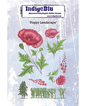 IndigoBlu Poppy Landscape A6 (IND1143) (OUTLET)