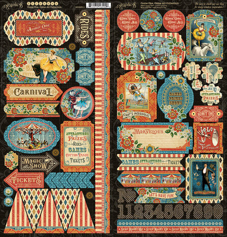 Graphic 45 Come One, Come All! 12x12 Inch Collection Pack (4502308) (OUTLET)