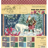 Graphic 45 Let it Snow 8x8 Inch Paper Pad (4502322) (OUTLET)