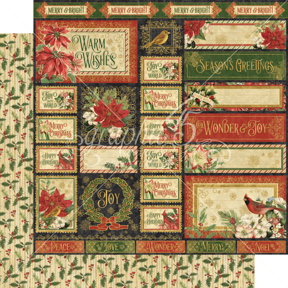 Graphic 45 Warm Wishes 12x12 Inch Collection Pack (4502489) (OUTLET)