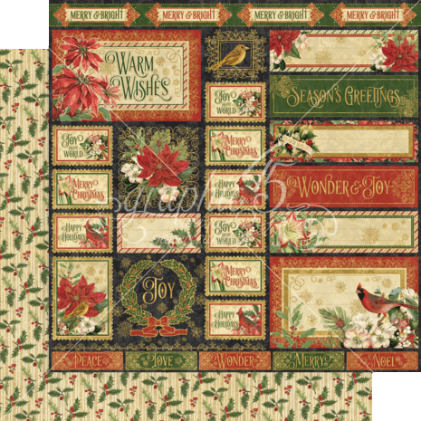 Graphic 45 Warm Wishes 12x12 Inch Collection Pack (4502489) (OUTLET)