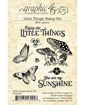 Graphic 45 Little Things Clear Stamps (4502533) (OUTLET)