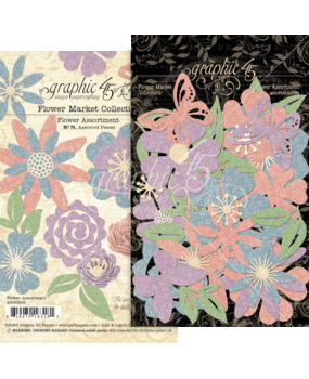 Graphic 45 Flower Market Flower Assortment (4502562) (OUTLET)