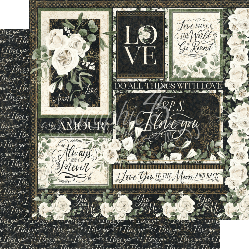 Graphic 45 P.S. I Love You 12x12 Inch Collection Pack (4502641) (OUTLET)