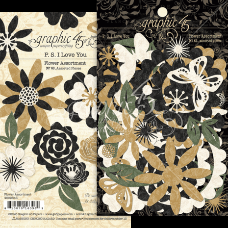 Graphic 45 P.S. I Love You Flower Assortment (4502643) (OUTLET) Graphic 45 P.S. I Love You Flower Assortment (4502643) (OUTLET)
